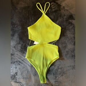 Zara green bodysuit S NWT